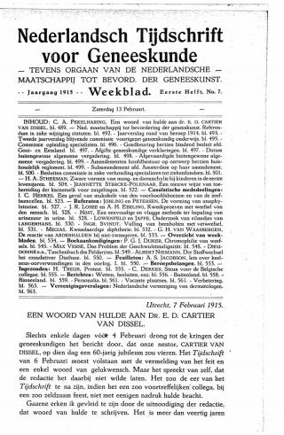 Eerste pagina van het artikel zoals het is gepubliceerd in het tijdschrift