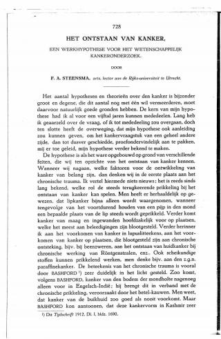 Eerste pagina van het artikel zoals het is gepubliceerd in het tijdschrift