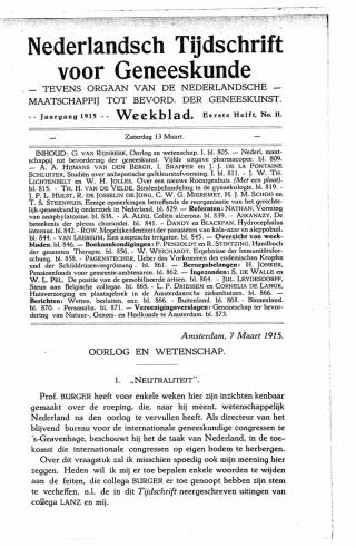 Eerste pagina van het artikel zoals het is gepubliceerd in het tijdschrift