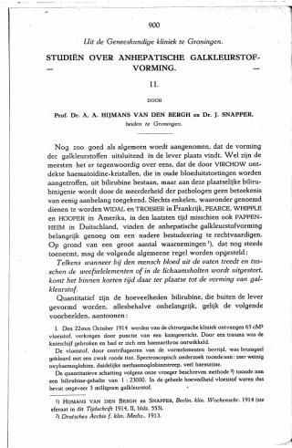 Eerste pagina van het artikel zoals het is gepubliceerd in het tijdschrift