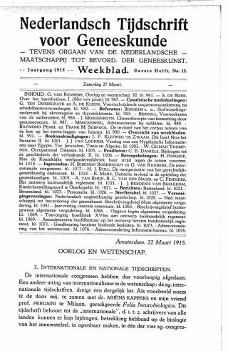 Eerste pagina van het artikel zoals het is gepubliceerd in het tijdschrift