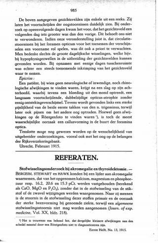 Eerste pagina van het artikel zoals het is gepubliceerd in het tijdschrift