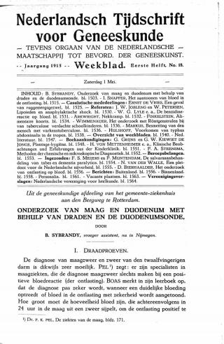 Eerste pagina van het artikel zoals het is gepubliceerd in het tijdschrift