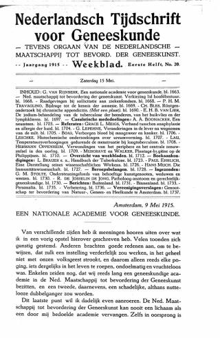 Eerste pagina van het artikel zoals het is gepubliceerd in het tijdschrift