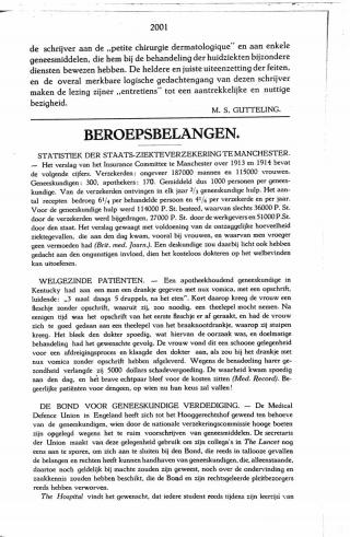 Eerste pagina van het artikel zoals het is gepubliceerd in het tijdschrift