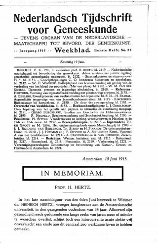 Eerste pagina van het artikel zoals het is gepubliceerd in het tijdschrift