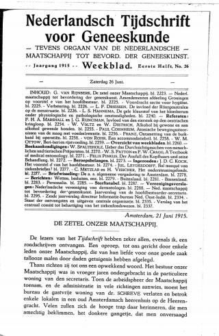 Eerste pagina van het artikel zoals het is gepubliceerd in het tijdschrift