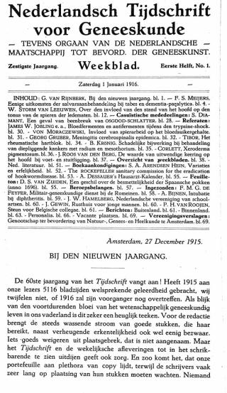 Eerste pagina van het artikel zoals het is gepubliceerd in het tijdschrift