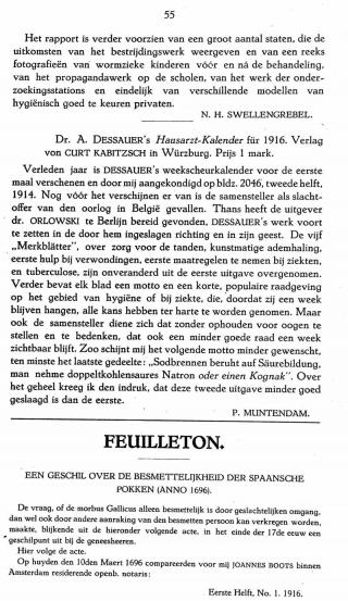 Eerste pagina van het artikel zoals het is gepubliceerd in het tijdschrift