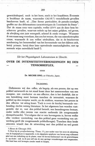 Eerste pagina van het artikel zoals het is gepubliceerd in het tijdschrift