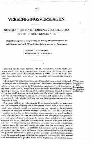 Eerste pagina van het artikel zoals het is gepubliceerd in het tijdschrift