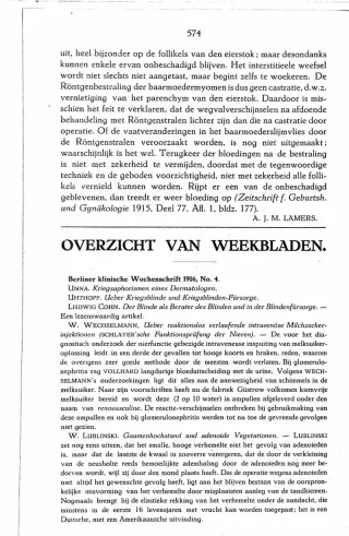 Eerste pagina van het artikel zoals het is gepubliceerd in het tijdschrift