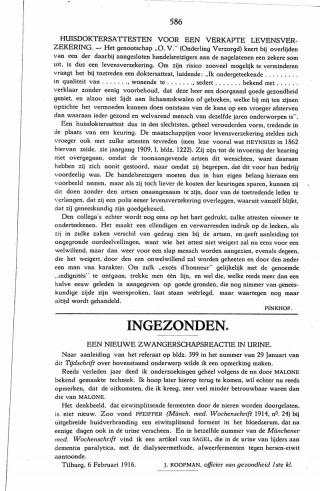 Eerste pagina van het artikel zoals het is gepubliceerd in het tijdschrift