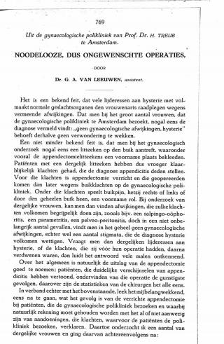 Eerste pagina van het artikel zoals het is gepubliceerd in het tijdschrift