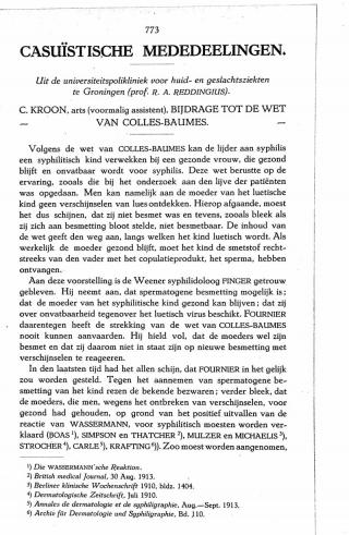 Eerste pagina van het artikel zoals het is gepubliceerd in het tijdschrift