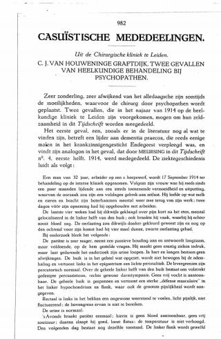 Eerste pagina van het artikel zoals het is gepubliceerd in het tijdschrift
