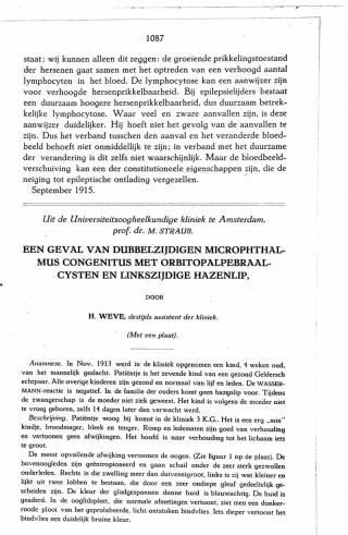 Eerste pagina van het artikel zoals het is gepubliceerd in het tijdschrift