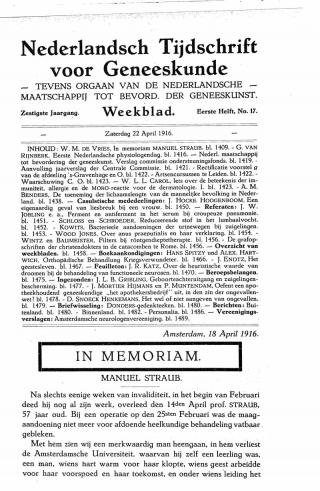 Eerste pagina van het artikel zoals het is gepubliceerd in het tijdschrift