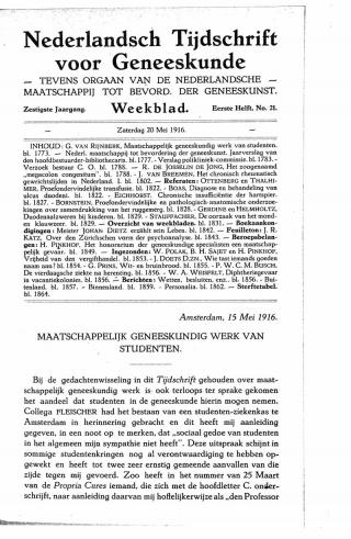 Eerste pagina van het artikel zoals het is gepubliceerd in het tijdschrift