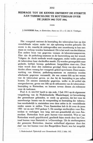 Eerste pagina van het artikel zoals het is gepubliceerd in het tijdschrift