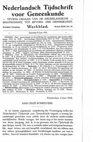 Eerste pagina van het artikel zoals het is gepubliceerd in het tijdschrift