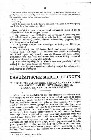 Eerste pagina van het artikel zoals het is gepubliceerd in het tijdschrift