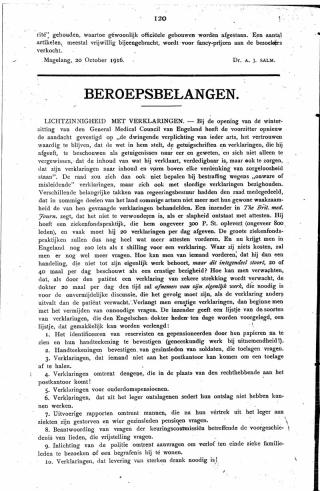 Eerste pagina van het artikel zoals het is gepubliceerd in het tijdschrift