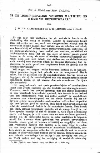 Eerste pagina van het artikel zoals het is gepubliceerd in het tijdschrift