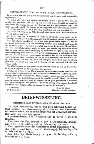 Eerste pagina van het artikel zoals het is gepubliceerd in het tijdschrift