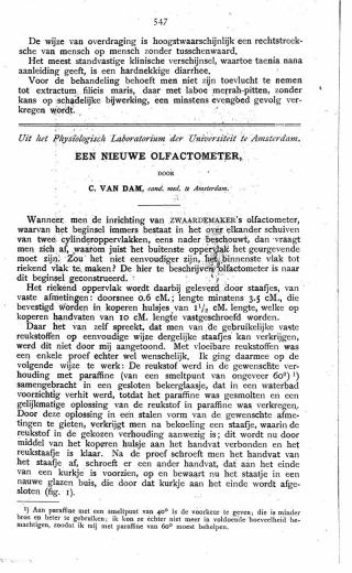 Eerste pagina van het artikel zoals het is gepubliceerd in het tijdschrift