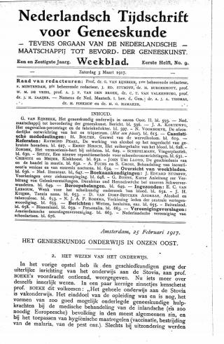 Eerste pagina van het artikel zoals het is gepubliceerd in het tijdschrift