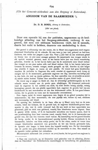 Eerste pagina van het artikel zoals het is gepubliceerd in het tijdschrift