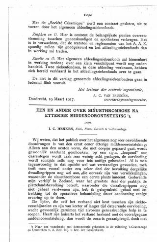 Eerste pagina van het artikel zoals het is gepubliceerd in het tijdschrift