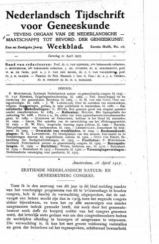 Eerste pagina van het artikel zoals het is gepubliceerd in het tijdschrift