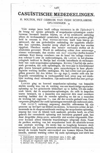 Eerste pagina van het artikel zoals het is gepubliceerd in het tijdschrift