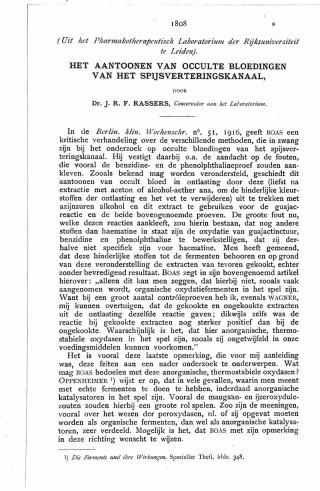 Eerste pagina van het artikel zoals het is gepubliceerd in het tijdschrift