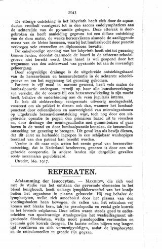 Eerste pagina van het artikel zoals het is gepubliceerd in het tijdschrift