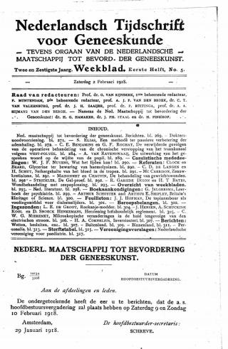 Eerste pagina van het artikel zoals het is gepubliceerd in het tijdschrift