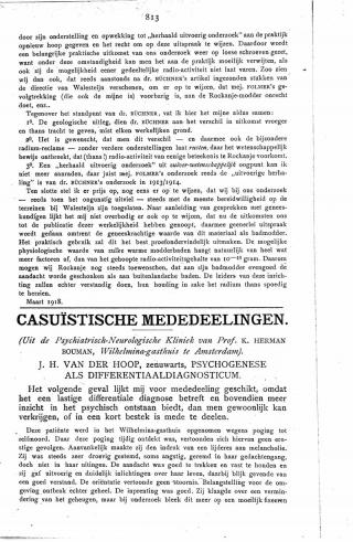 Eerste pagina van het artikel zoals het is gepubliceerd in het tijdschrift