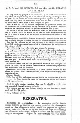 Eerste pagina van het artikel zoals het is gepubliceerd in het tijdschrift