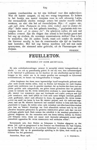 Eerste pagina van het artikel zoals het is gepubliceerd in het tijdschrift