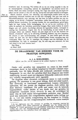 Eerste pagina van het artikel zoals het is gepubliceerd in het tijdschrift