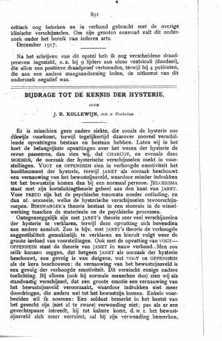 Eerste pagina van het artikel zoals het is gepubliceerd in het tijdschrift