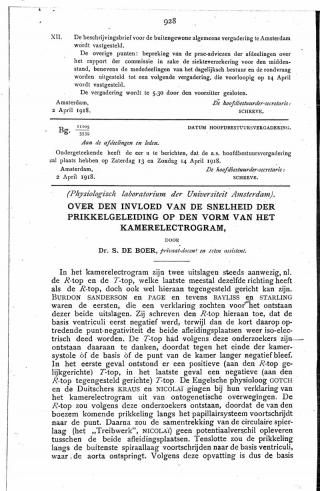 Eerste pagina van het artikel zoals het is gepubliceerd in het tijdschrift