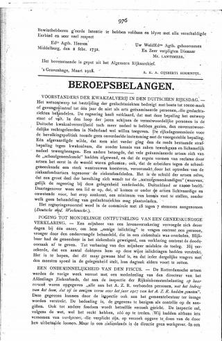 Eerste pagina van het artikel zoals het is gepubliceerd in het tijdschrift