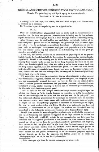 Eerste pagina van het artikel zoals het is gepubliceerd in het tijdschrift