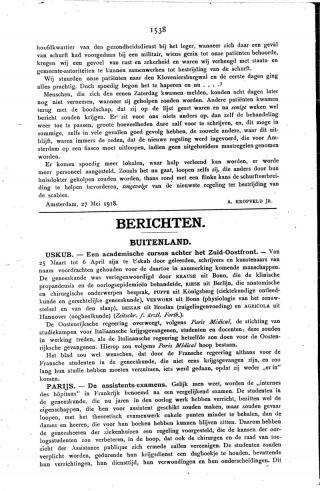 Eerste pagina van het artikel zoals het is gepubliceerd in het tijdschrift