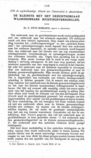 Eerste pagina van het artikel zoals het is gepubliceerd in het tijdschrift