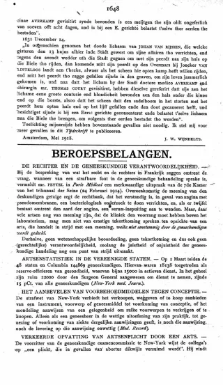 Eerste pagina van het artikel zoals het is gepubliceerd in het tijdschrift