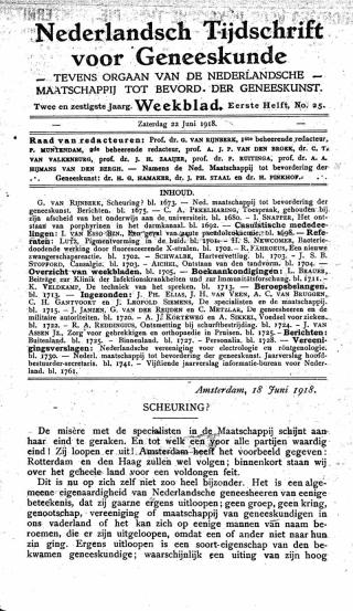 Eerste pagina van het artikel zoals het is gepubliceerd in het tijdschrift